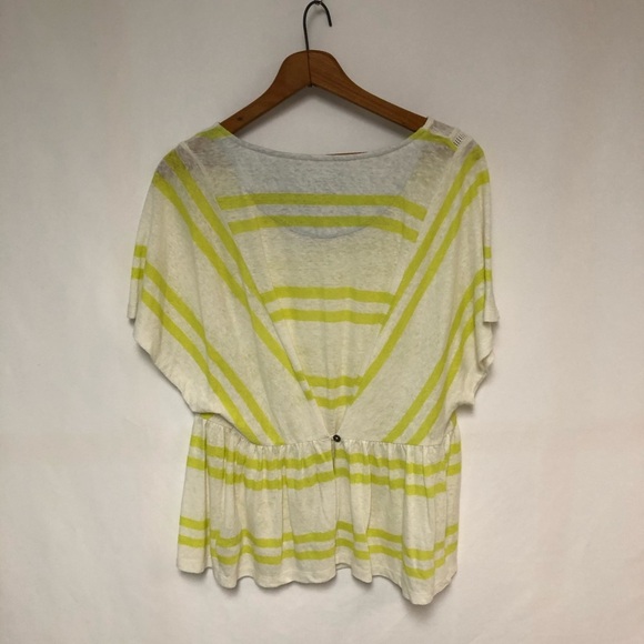 Anthropologie Postmark Stripe Linen Top - Picture 6 of 8